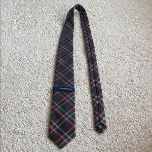 Croft & Barrow Men's Plaid Tie - Red and Gray